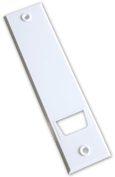 Abdeckplatte (Blende) mit Lochabstand 18,5 cm eckig weiß - 2 Stück -