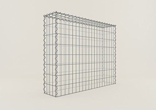 GABIONA - Gabione 100 x 70 x 20 cm - Anbau-Korb Typ 3 (ohne Bodengitter) - Gabionenkorb mit Maschenweite 5 x 10 cm