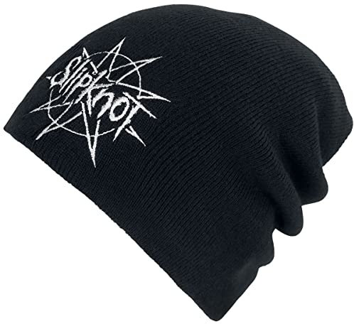 Slipknot Logo Unisex Mütze schwarz 100% Polyacryl Band-Merch, Bands