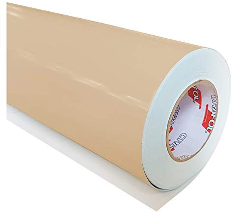 Klebefolie 621 - Farbnummer Set 082 - Beige 5m x 63 - Möbelfolie - Plotterfolie - Selbstklebend (Klebefolien Set inkl. weichem Filzkantenrakel)