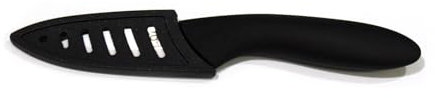 Easy Make KD3123 Couteau Cera 7.5cm Manche Soft avec Etui Ceramique + PP Noir-Blanc 16, 60x2, 50x1, 70 cm