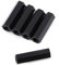 Akozon Nylon Schwarz Hex Spacer, 100Pcs M3 Innensechskant Gewinde Spacer Distanzbolzen Schwarz Nylon Sechskant Abstandsbolzen Muttern Sortiment mit Kunststoff-Box(M3*25)
