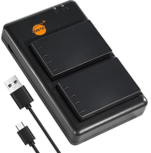 DSTE 2PCS NP-140 Battery Charger Set Compatible for Fuji FinePix S100FS, S200EXR, S200FS, S205EXR