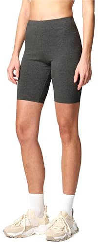 Merry Style Damen Kurze Leggings aus Baumwolle MS10-200 (Dunkelmelange, 3XL)