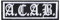 Catch the Patch Biker Zitat Spruch A.C.A.B. - (Größe: 9 x 3 cm) – Stickpatch – Ideal für Kutte, Rockerjacke, Jeansweste, Kleidung & Accessoires – Robuster Patch für Erwachsene