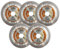 BGTEC Disque Diamant Turbo Super Mince - 5 pièces 125mm Lame de Scie Circulaire Diamètre de l'alésage 22,23 mm Pour découper la céramique/carrelage, le granite et les matériaux durs