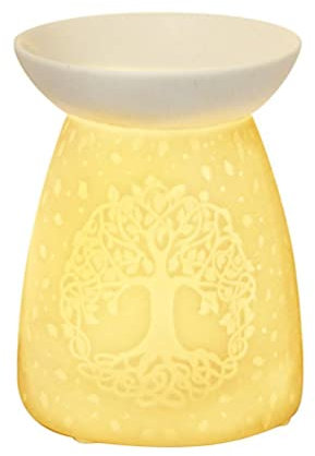 Wax Melt Oil Burner Tealight Holder Diffuser Ornament Aromatherapy Gift (Tree Of Life)