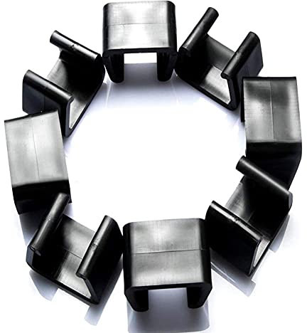 Herbests 10 Stück Starke Verbinder für Gartenmöbelset aus Polyrattan, Rattan-Möbel Clips Lounge Set Clips Klammern Anschluss-Clips für Gartenmöbelset Modul Outdoor Couch Patio Möbel Stühle, Sofas