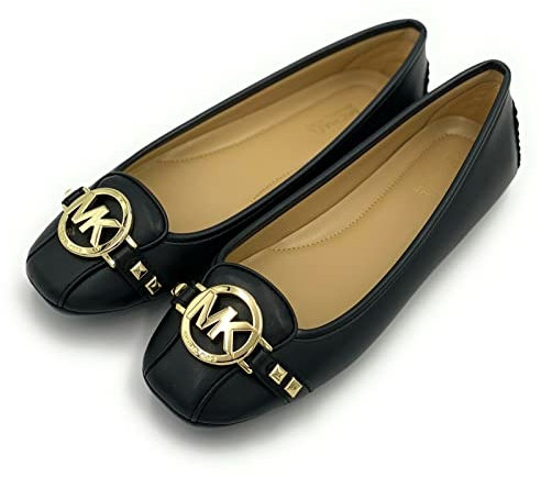 Michael Kors Women's Fulton Moccasin (Black Nappa, M, Numeric_7)