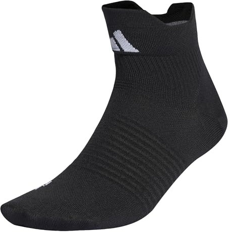 adidas Unisex - Adulto Performance Designed for Sport Ankle Socks, Black / White, 40-42