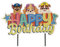 dekora - Kuchendeko Geburtstag | Happy Birthday Cake Topper Paw Patrol aus Papier - 17,5 x 15 cm
