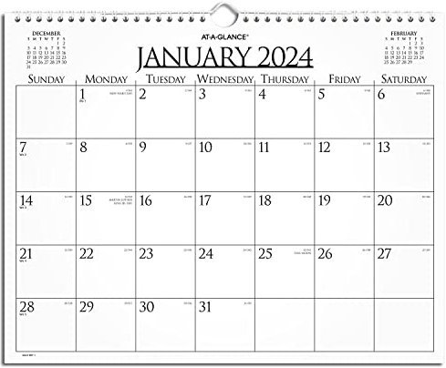 AT-A-GLANCE 997-1-24 Monats-Wandkalender 2024, 38,1 x 30,5 cm, mittelgroß, Business
