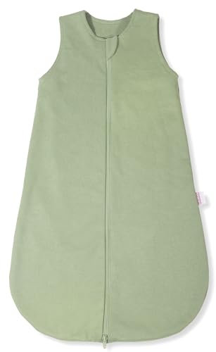 Makian Baumwoll-Schlafsack - Interlock - Olive - Gr. 90 cm