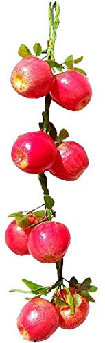 Hrippy Künstliche Fruchtschnur Simulation Apfel Girlande Realistische Falsche Früchte Hänge Dekoration Hand Gewebt Für Fotografie -Requisiten