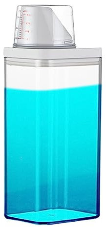 Laundry Detergent Dispenser | Reusable Empty Bottles With Measuring Cup | Washing Powder Storage Detergent Container | Fabric Softener Storage Bottle For Scent Booster Beads/Small Solid Grain/Liquids