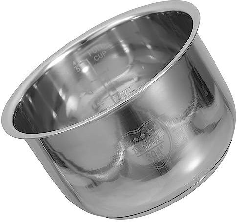 PRETYZOOM Rice Cooker Inner Steel Power Cooker Inner Pot Stainless Steel Rice Cooker Inner Pot 3l Cooking Pot Inner Tank Electric Cooker Liner Insert Replacement Parts for Home Kitchen