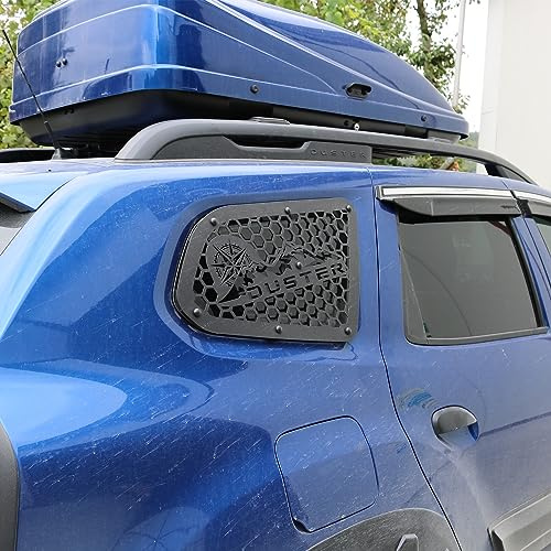 Generic Dacia Duster 2018Up Schmetterling Metallschutz (2 Stück, Schwarz)