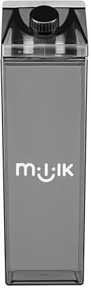 Mililk® Kanne | 1 Liter | BPA frei | transparent und getönt | Karaffe | Wasserflasche | Milchkarton für Saft, Getränke | Wasser Krug | spülmaschinenfest
