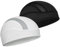 MELASA Cooling Fahrradmütze Unter Helm, Mech Atmungsaktive Helmet Liner Skull Cap, Fahrradhelm Mütze Laufmütze Sport Funktionsmütze für Männer Frauen, Passt unter Helme（Schwarz & Weiß）