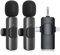 Cvrpaor Microphone for iPhone Xs Max,Bluetooth Microphone iPhone XR, iPhone Xs, iPhone X, iPhone 8 Plus, iPhone 8 (2-in-1 Mics 03)