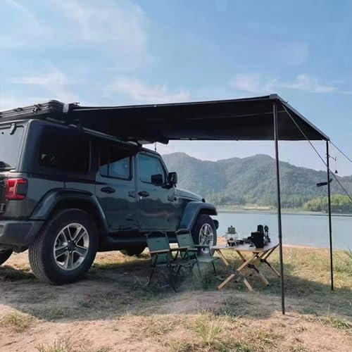 Ausziehbare Auto Markise, SUV, LKW, Fahrzeug, Markise, Dach, Ausziehbares Zelt, Unterstand, UV50+, Schatten, SUV, Outdoor, Camping, Reisen (Size : 6.6 * 8.2ft)