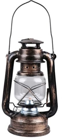 Yardwe Vintage-stil 24cm Petroleumlampe Robustes Eisen Verwenden Foto Prop Retro - Dauerhafte Beleuchtung
