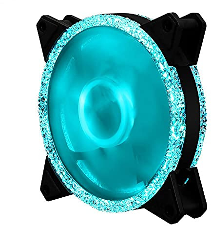Pro PC Case Fan RGB 120mm Aura SYNC 5V/3 Pin Silent CPU Cooler Set Fan 6 Pin CPU Radiator Adjust Fan Color and Speed (Color : D)