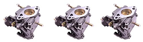 Kiudduy 3X Boot Motor 8M0129551 8M0109534 Vergaser Baugruppe für Mercury Mariner Außenbord Motor 4-Takt 15 PS 20 PS, Pinnen Modell