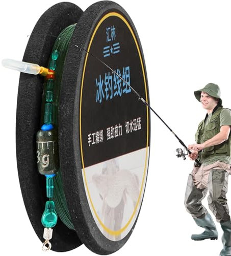 Cavo intrecciato per pesca sul ghiaccio, filo da pesca d'acqua - Cavo da pesca in nylon mimetico invisibile | Cavo da pesca in nylon mimetico invisibile, cavo da pesca sul ghiaccio in fluorocarb