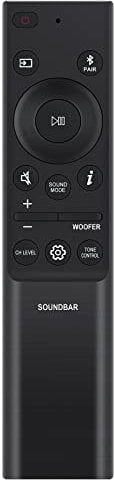 AH81-15340A Replace Soundbar Remote fit for Samsung Home Theater Sound Bar Speaker HW-Q800D/ZA HW-Q700C/ZA HW-S61B/ZA HW-Q990C/ZA HW-Q990D/ZA HW-S60B/ZA HW-Q60B/ZA HW-Q600C/ZA HW-Q65C/ZA HW-Q600B/ZA