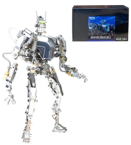 CreativeBlocker 3D Metall Puzzle-DIY 3D Roboter Modell Bausätze Erwachsene, Mech Figuren Metallbaukasten Bastelset Modellbau, Steampunk Deko, Geschenk für Weihnachten Geburtstag (700+PCS)