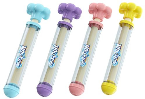 4-teilige Wasserpistolen für Kinder, romantische Feuerwerks-Spritzpistole, sicheres und lustiges Spritzspielzeug aus Kunststoff für Unterhaltung bei Strandpartys im Außenpool, Wasserpistolen in v