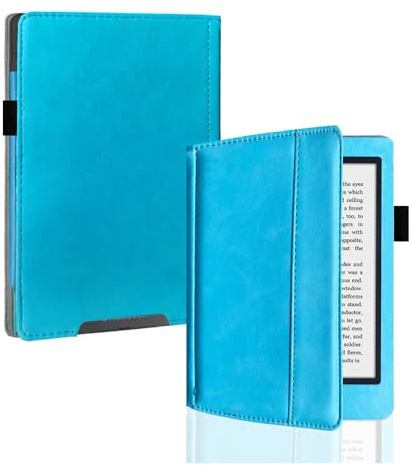 Étui pour Kobo Aura H2O N250 E-book Cover Convient pour Kobo Aura H2O N250 Étui de protection à rabat magnétique Bleu ciel