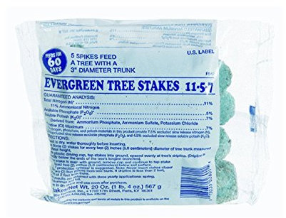 Jobe's, 02011 Fertilizer Spikes, Evergreen Tree, 5 Count, Slow Release, Cypress, Juniper, Magnolia