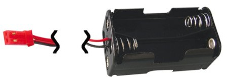 JAMARA 90015 - Batteriebox mit BEC-Buchse