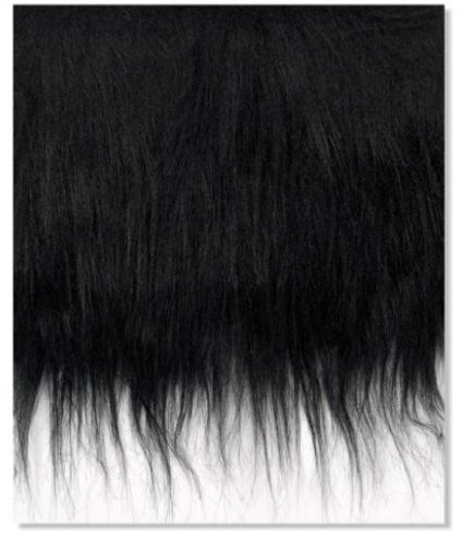 Knorr Prandell 20 x 35 cm langhaarige Plüsch, schwarz