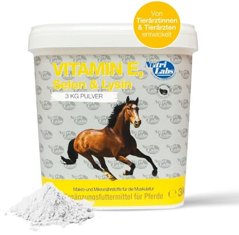 NAF - Suplemento de vitaminas y minerales para caballos (vitamina E, selenio y lisina, 3 kg)