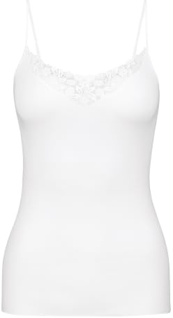 CALIDA Feminin Sense Spaghetti-Top Damen | nahtarm verarbeitet, mit feiner Spitze und verstellbaren Trägern für besonderen Komfort