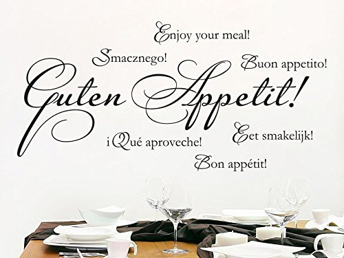 Klebeheld® Wandtattoo dekoratives Guten Appetit