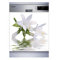 Sticker Cuisine Lave Vaisselle Fleur Blanche 60x60cm SLV1131 (Fond Transparent)