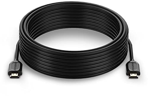 Fosmon 4K HDMI Cable 25FT/7.5M, HDMI 2.0 Cable 4K@60Hz/2160p Support 18Gbps, HDCP, 3D, ARC, Dolby TrueHD, 30AWG Compatible with UHD TV, PC Monitor, Console, PS4, PS5, Xbox 360/One/X/S, Nintendo Switch