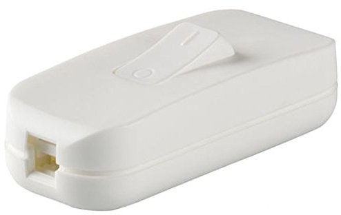 legrand 040192E Interruptor Estrecho de Paso para Lámpara, 250 V, Blanco