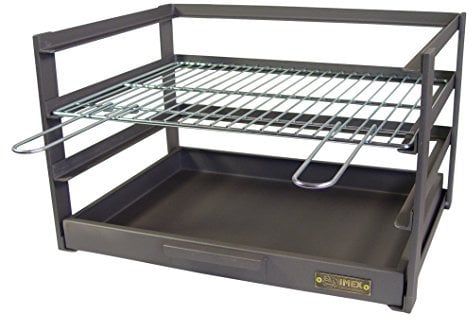 IMEX EL ZORRO Cajón Barbacoa con Parrilla Cincada, Negro, 42x41x35 cm, 71473.0