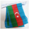 AZ FLAG - Fahnenkette Aserbaidschan 6 Meter Mit 20 Flaggen - 21x14 cm - Aserbaidschanische Girlande Flaggenkette 14 x 21 Cm