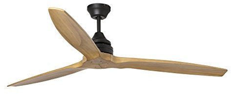 Ventilador de techo Faro Barcelona 33718 ALO negro y madera