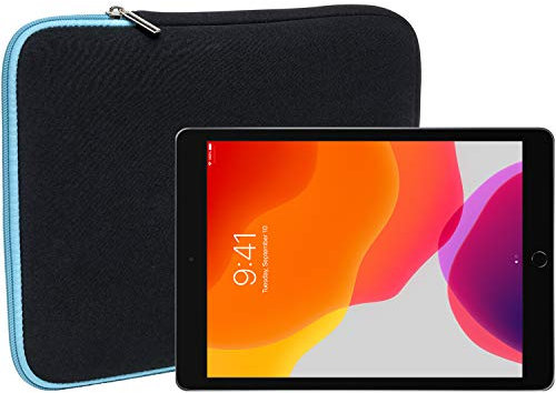 Slabo Funda Universal para iPad 10.2 (7ª generación | 2019) | iPad 10.2 (8ª generación | 2020) Wi-Fi + Cellular Funda Protectora de Neopreno - Turquesa/Negro