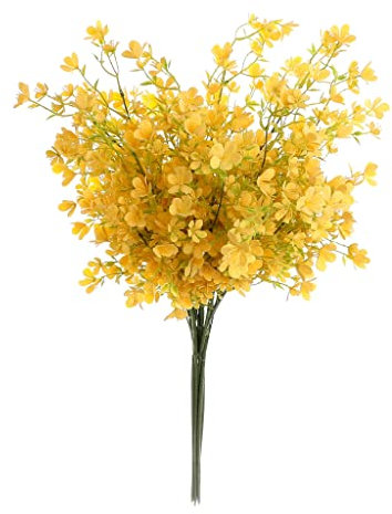 Grand Verde Kunstblumenstrauß, 73,7 cm, gelb, Kunststoff, lange Stiele für hohe Vase, DIY, Handwerk, Heimdekoration, 5 Stück