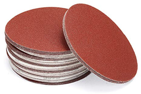 Schleifscheiben 150mm ohne Loch ungelocht Klett Exzenter Schleifpapier Schleifblätter P40-P2000 P400 10 Stück