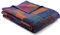 biederlack® samt-weiche Wohndecke Dark Plum I Made in Germany I Öko-Tex Made in Green I Kuscheldecke aus Baumwolle & Polyacryl I bunt Karierte Sofa-Decke in Violett und Blau I Couchdecke 150x200 cm