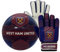 West Ham United FC Junior Gift Set Size 4 Football & Boys Goalkeeper Gloves